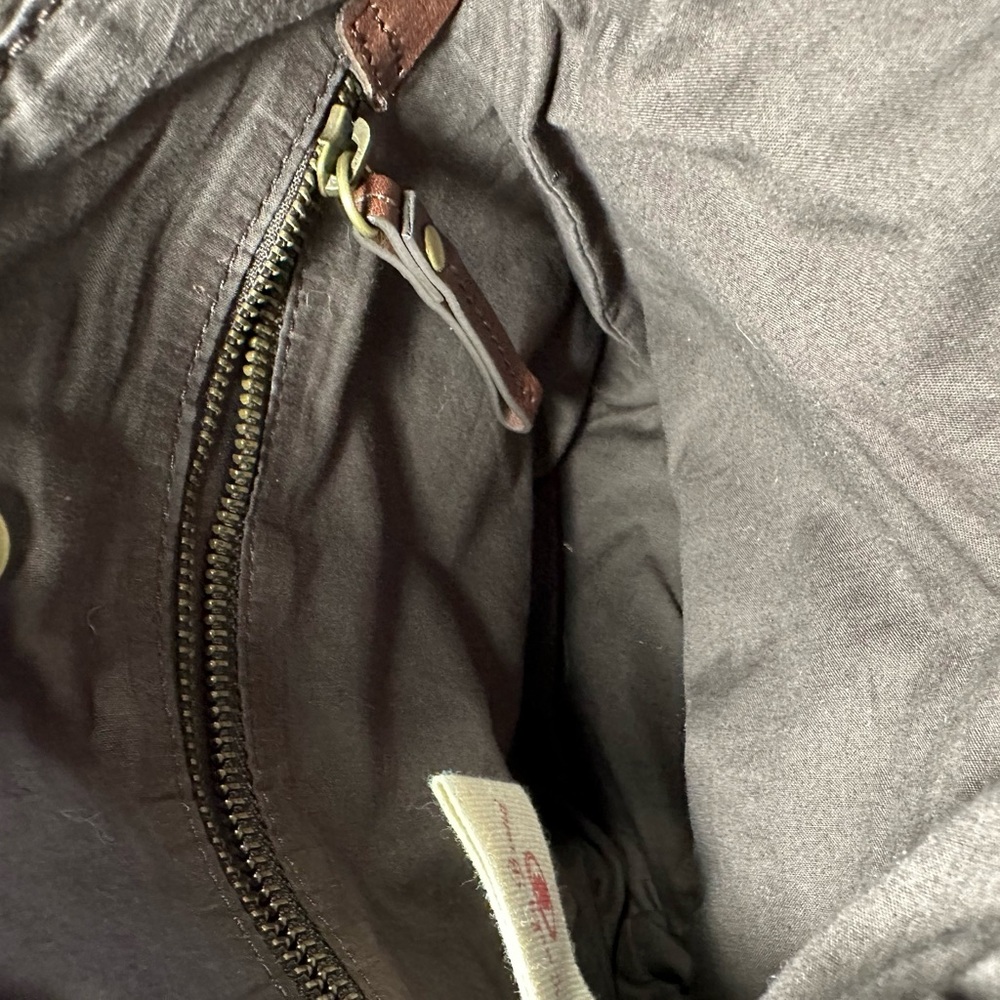 Lucky Brand Patchwork Shoulder Bag with Blue and Brown Accents - Picture 8 of 11